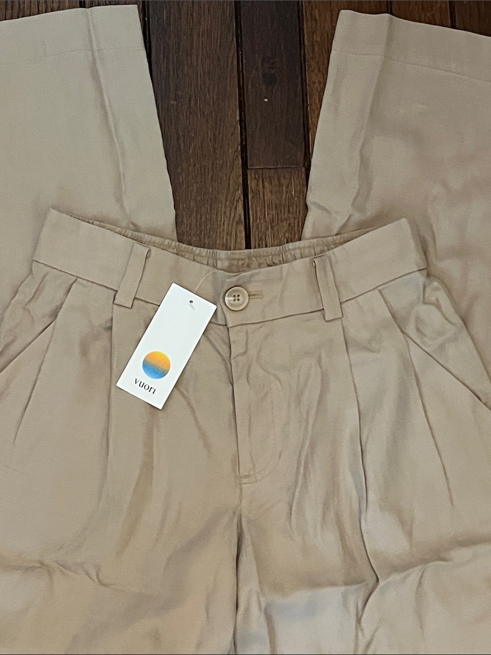 Vuori Khaki Trestles Twill Wideleg Pants Size Small New With Tags NWT